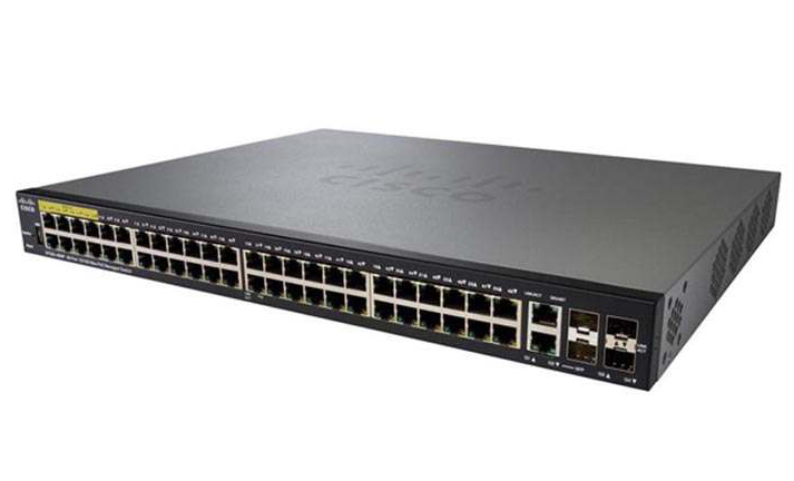 48-port 10/100 PoE Managed Switch CISCO SF350-48P-K9-EU